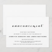 Aankondiging Uitstel Trouwafzegging (Voorkant / Achterkant)