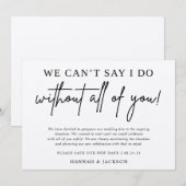 Aankondiging uitstel trouwdatum Sla nieuwe datum o (Voorkant / Achterkant)