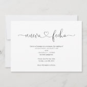 Aankondiging uitstellen Spaanse bruiloft (Voorkant)