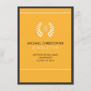 Aankondiging universitair Afstuderen zwart-wit en