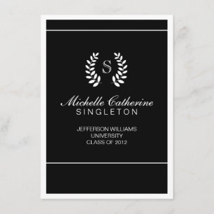 Aankondiging universitair zwart-wit Afstuderen