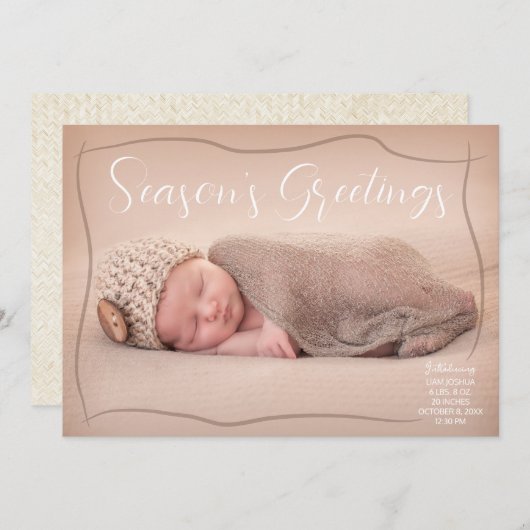 Aankondiging vakantie met kerstmis - Kaarten - BRN (Voorkant / Achterkant)