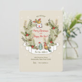 Aankondiging vakantievogels verhuizen (Staand voorkant)