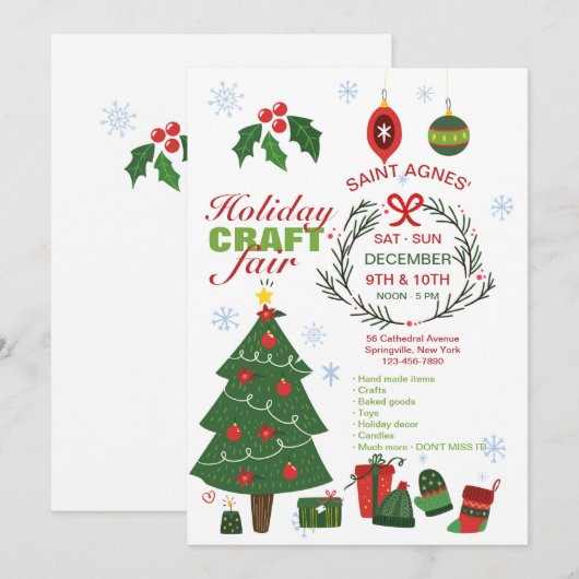 Aankondiging Vakbeurs Kerstgeschenken (Voorkant / Achterkant)