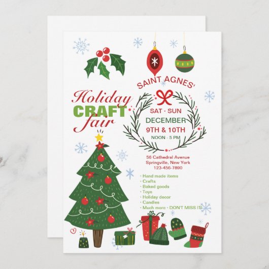 Aankondiging Vakbeurs Kerstmarkt (Voorkant / Achterkant)