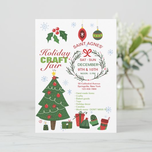 Aankondiging Vakbeurs Kerstmarkt (Staand voorkant)