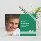 Aankondiging van 1 foto-Afstuderen (Staand voorkant)