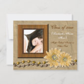 Aankondiging van aangepast Afstuderen Cute Floral (Voorkant)