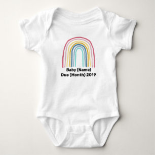 Aankondiging van aangepast voorjaar regenboogregen romper