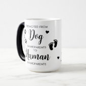 Aankondiging van Aangepaste Baby voor grootouders Magische Mok (Voorkant links)