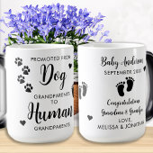 Aankondiging van Aangepaste Baby voor grootouders Magische Mok