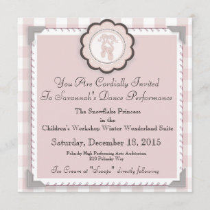 Aankondiging van aangepaste balletprestaties -