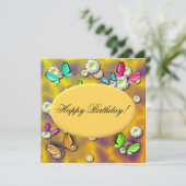 Aankondiging van Aangepaste vlinderdag (Staand voorkant)