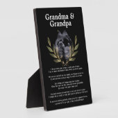 Aankondiging van aankomende kleinkinderen voor gro fotoplaat (Zijkant)