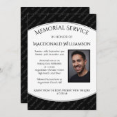 AANKONDIGING VAN AANKONDIGDE MEMORIËLE SERVICE (Voorkant / Achterkant)