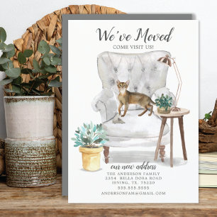 Aankondiging van Abyssiniaanse kat Moving