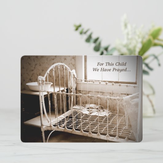 Aankondiging van adoptie voor dit kind hebben we g (Staand voorkant)