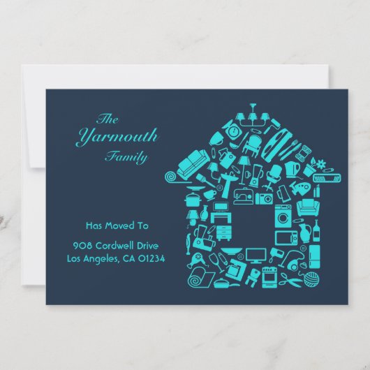 Aankondiging van adresvaste kaart wijzigen (Voorkant)