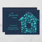 Aankondiging van adresvaste kaart wijzigen (Voorkant / Achterkant)