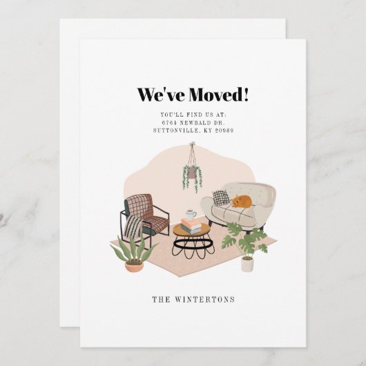 Aankondiging van adreswijziging (Voorkant / Achterkant)