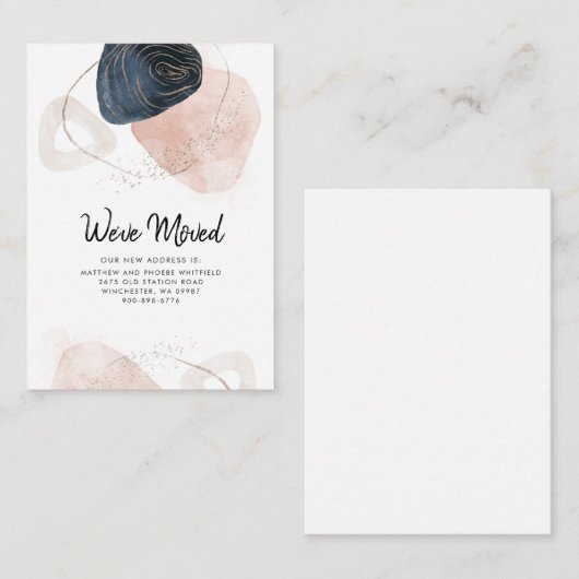 Aankondiging van adreswijziging (Voorkant / Achterkant)