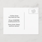 Aankondiging van adreswijziging in kalligrafie sch (Achterkant)