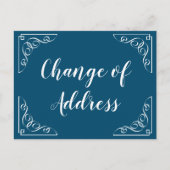 Aankondiging van adreswijziging in kalligrafie sch (Voorkant)