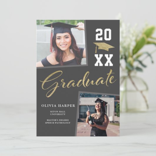 Aankondiging van Afgestudeerde (Staand voorkant)