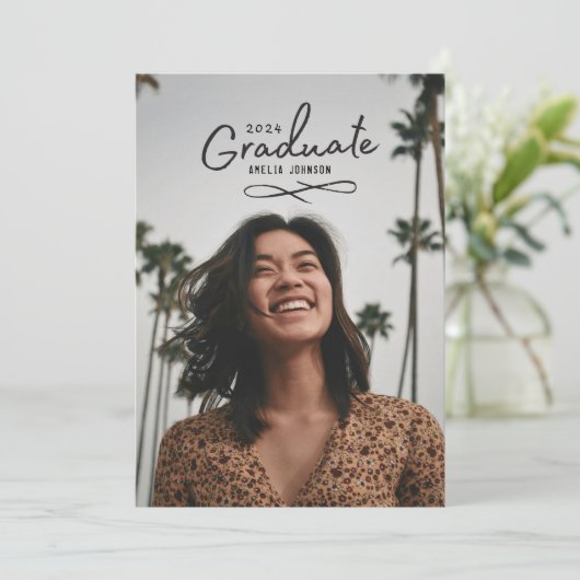 Aankondiging van Afstudeerder-foto's doorsturen (Staand voorkant)