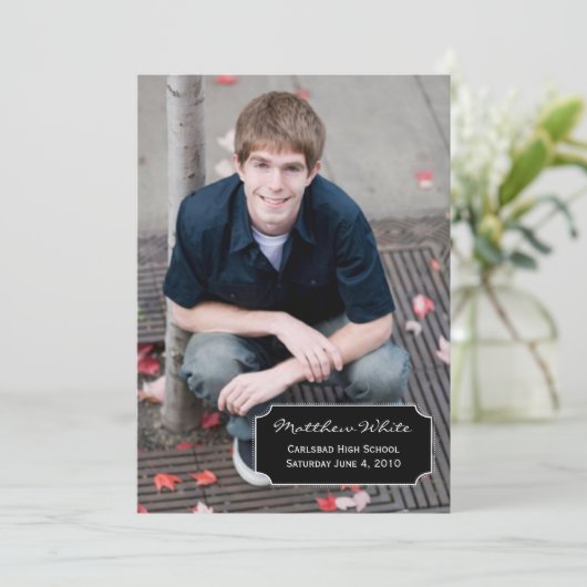 Aankondiging van afstuderen (Staand voorkant)