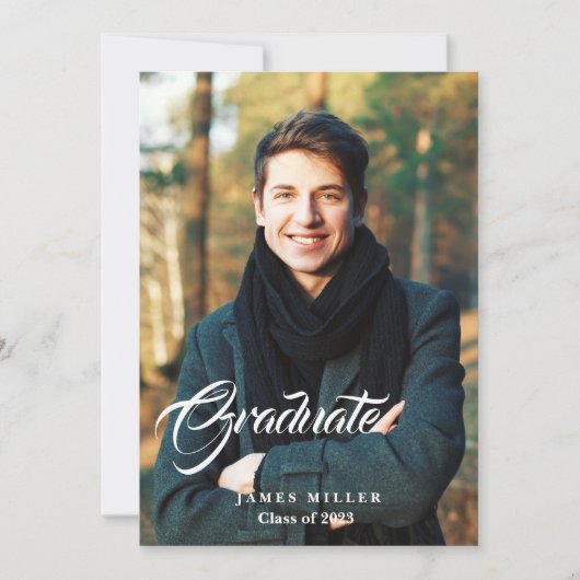 Aankondiging van afstuderen (Voorkant)