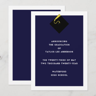 Aankondiging van afstuderen 