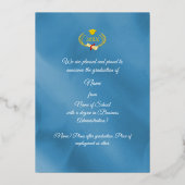 Aankondiging van afstuderen aan Artistry Blue Coll (Achterkant)