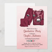 Aankondiging van afstuderen aan de verpleegkundige (Voorkant / Achterkant)