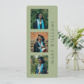 Aankondiging van afstuderen Aanpasbare foto's & te (Staand voorkant)