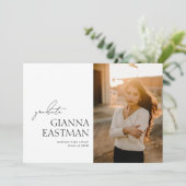 Aankondiging van Afstuderen Afstuderen aanzetten (Staand voorkant)