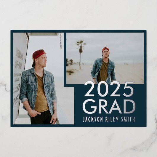 Aankondiging van afstuderen Echte Folie - kopregel (Voorkant)