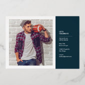 Aankondiging van afstuderen Echte Folie - kopregel (Achterkant)