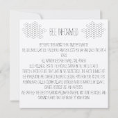 Aankondiging van afstuderen en feestelijke uitnodi (Achterkant)