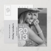 aankondiging van afstuderen | Foto Briefkaarten (Voorkant / Achterkant)