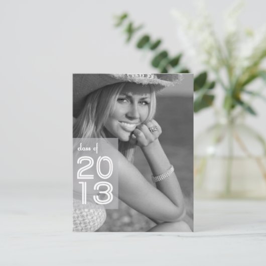 aankondiging van afstuderen | Foto Briefkaarten (Staand voorkant)