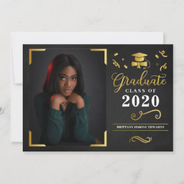 Aankondiging van afstuderen Fotokaart Uitnodiging