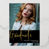 Aankondiging van afstuderen Foto's Matig eenvoudig (Voorkant)