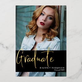 Aankondiging van afstuderen Foto's Matig eenvoudig