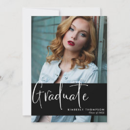 Aankondiging van afstuderen Foto's Matig eenvoudig