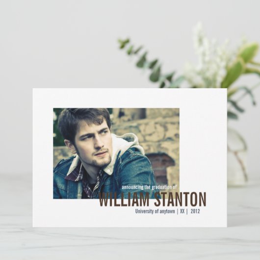 Aankondiging van Afstuderen foto's Mod 2 (Staand voorkant)