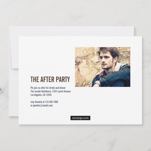 Aankondiging van Afstuderen foto's Mod 2 (Achterkant)