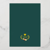 Aankondiging van afstuderen - Goud Folie met Foto (Achterkant)