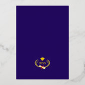 Aankondiging van afstuderen - Goud Folie met Foto (Achterkant)