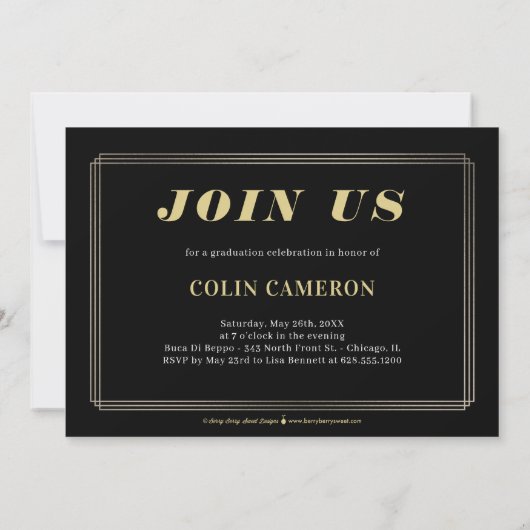 Aankondiging van Afstuderen heupgrens (Achterkant)